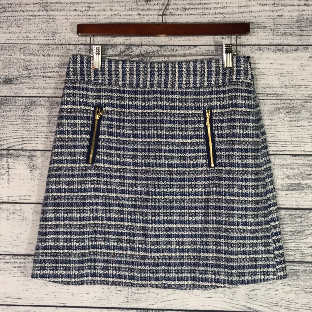 NWT-LOFT Tweed Mini Skirt-Size (4)